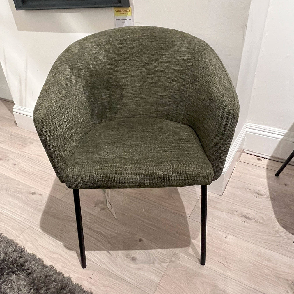 Set of 4 Mardi Dining Chair Olive Green