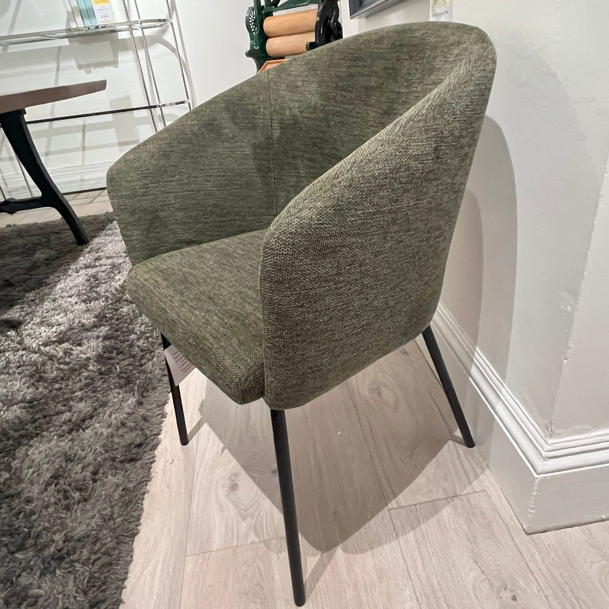 Set of 4 Mardi Dining Chair Olive Green