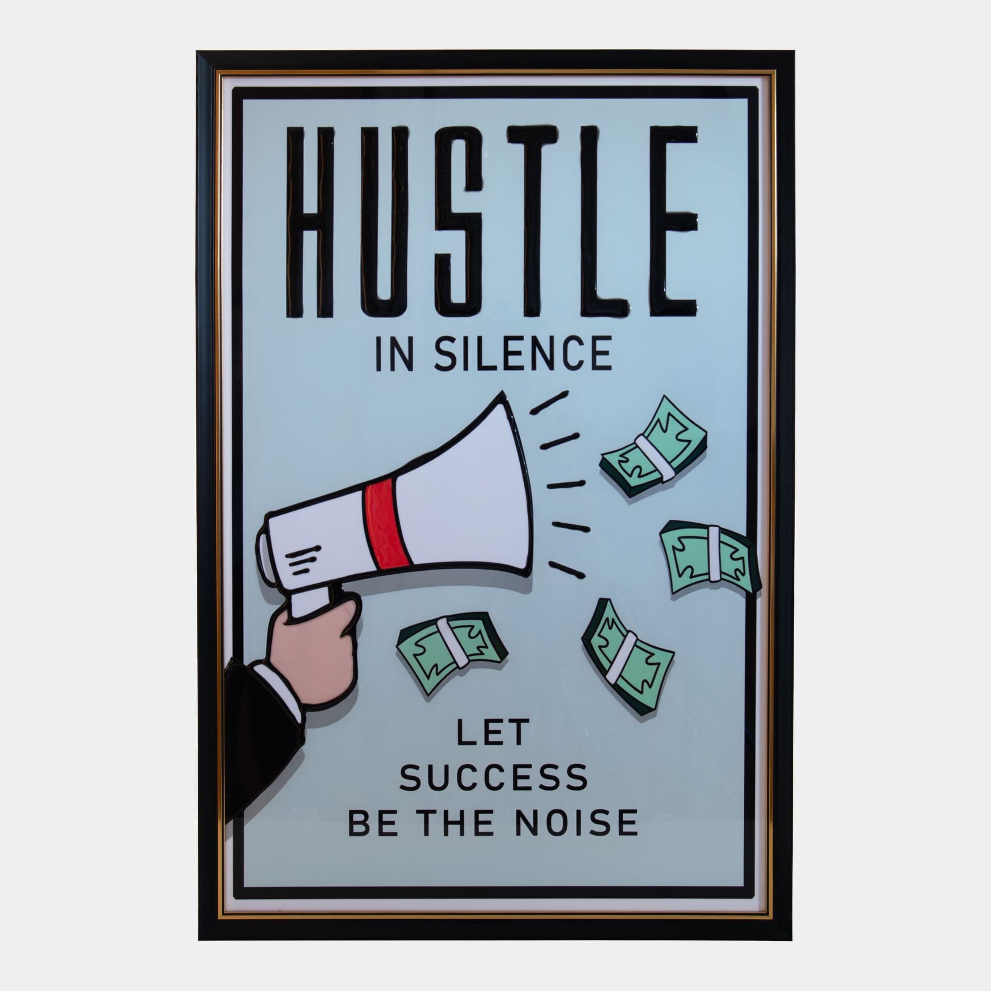 Hustle - Inspirational Framed Artwork