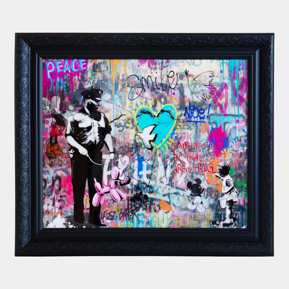 Never too Young to Dream Big - Framed Graffiti Print