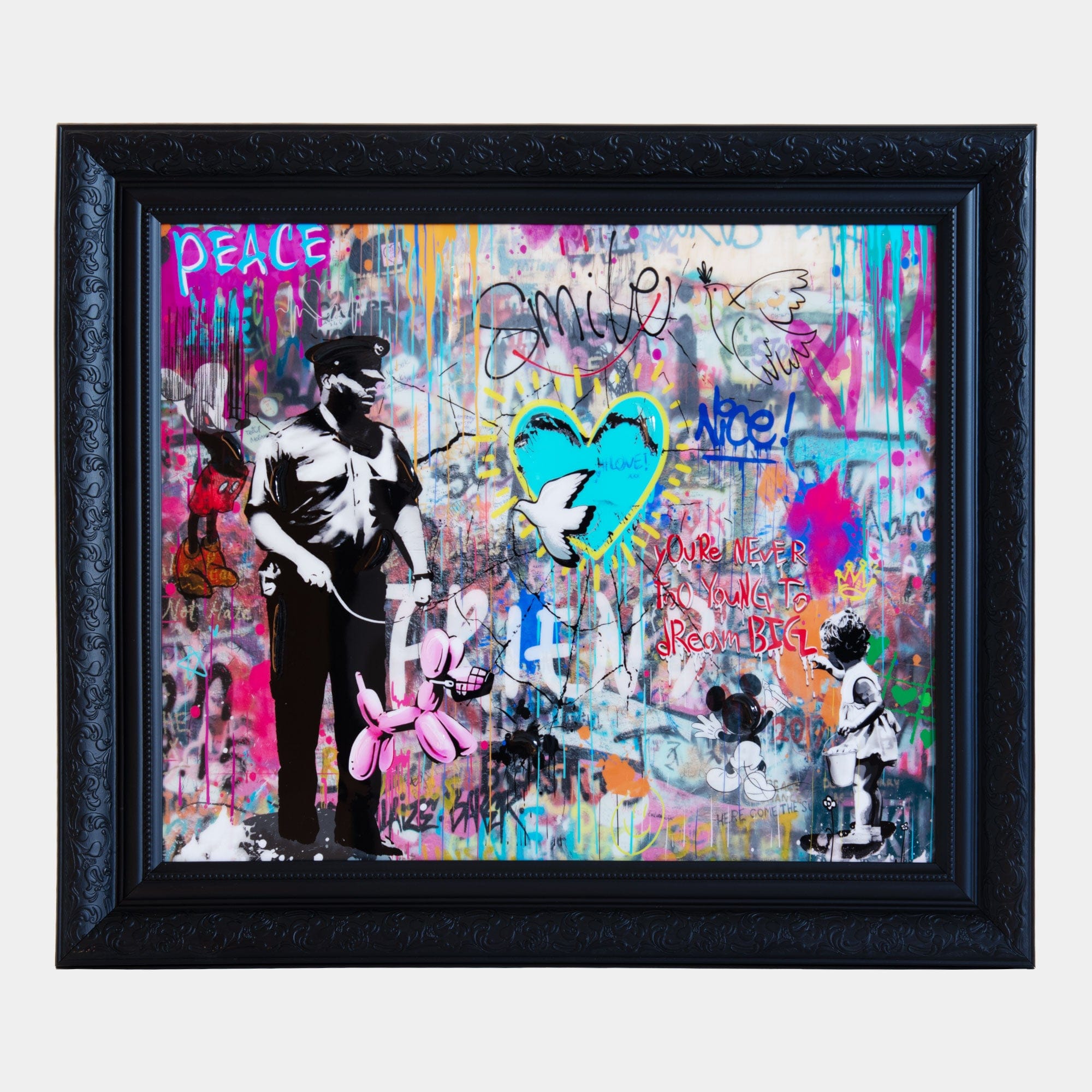 Never too Young to Dream Big - Framed Graffiti Print