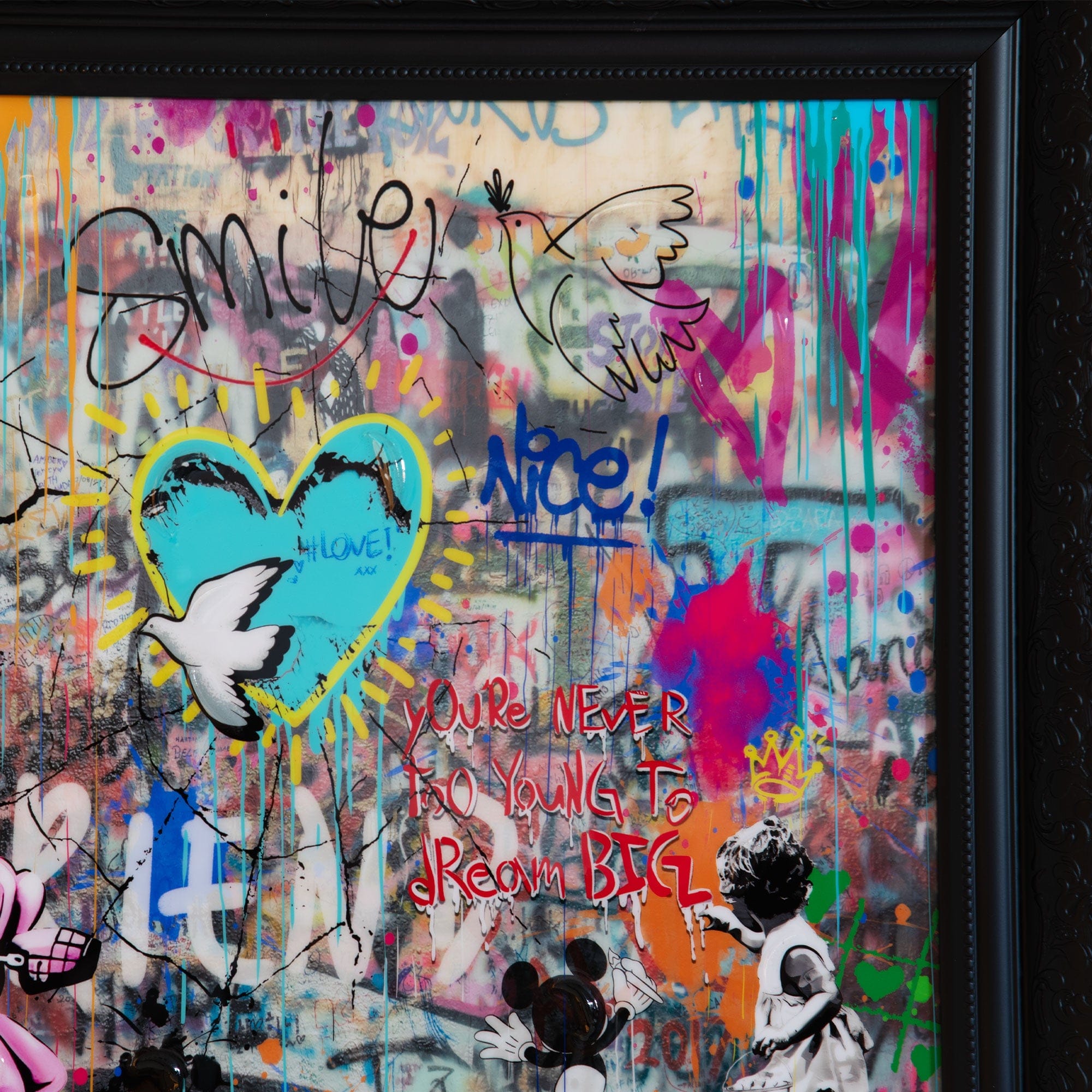 Never too Young to Dream Big - Framed Graffiti Print