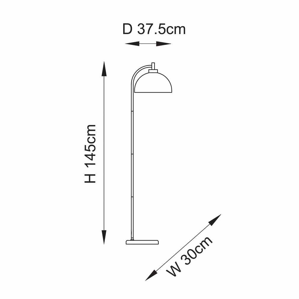 Henrik - Floor Lamp Black Gold