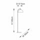 Henrik - Floor Lamp Black Gold