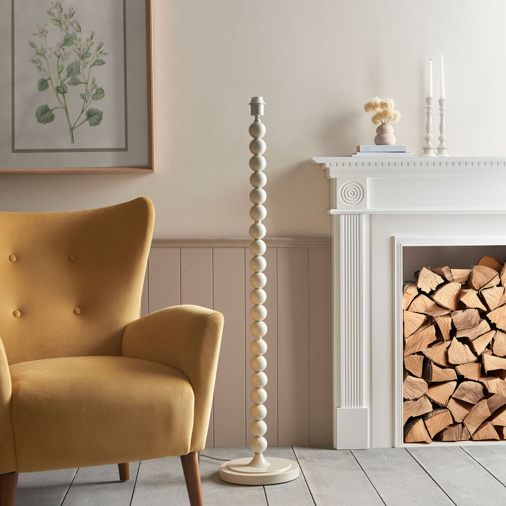 Ellen - Floor Lamp Almond Gloss