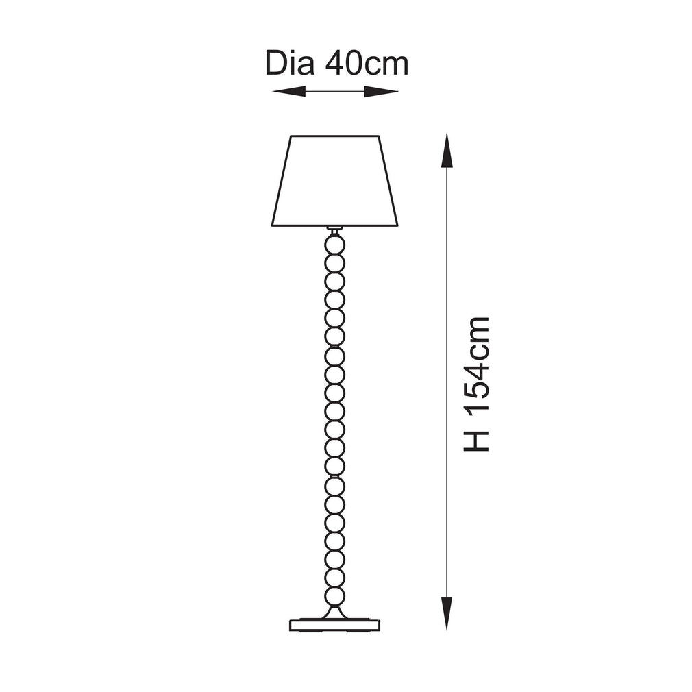 Ellen - Pink Gloss Floor Lamp