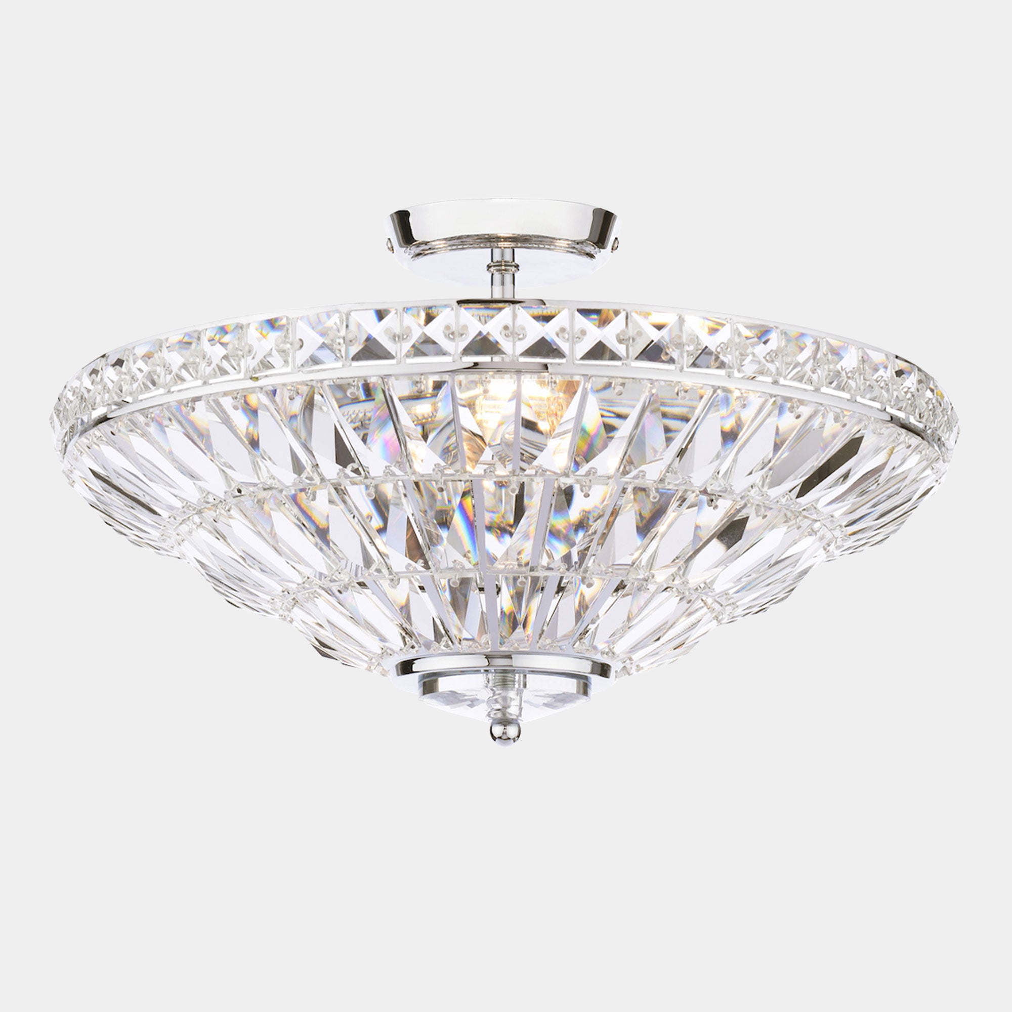 Laura Ashley Vienna - 3 Uplighter Semi Flush