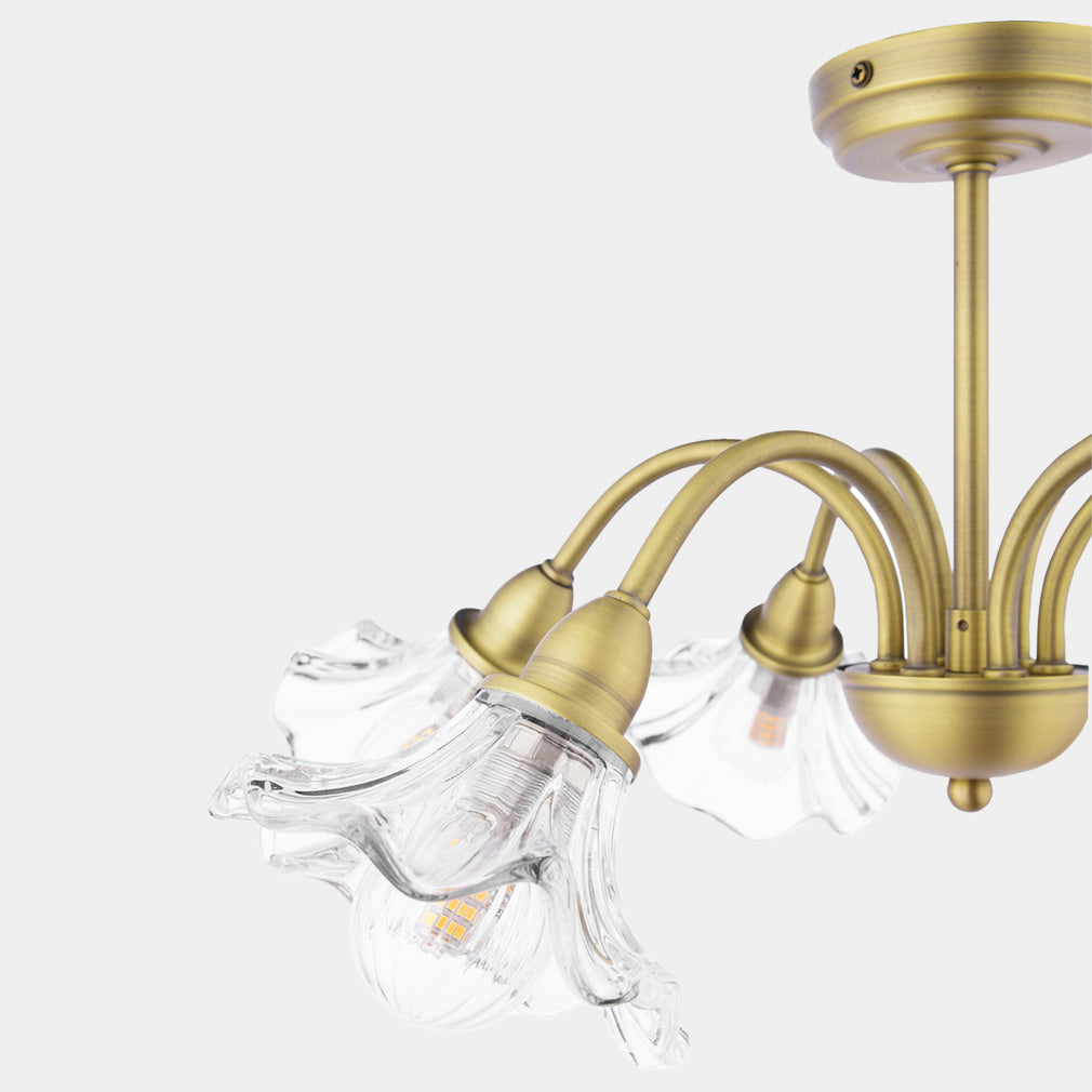 Laura Ashley Kerswell - Matt Brass 6 Light