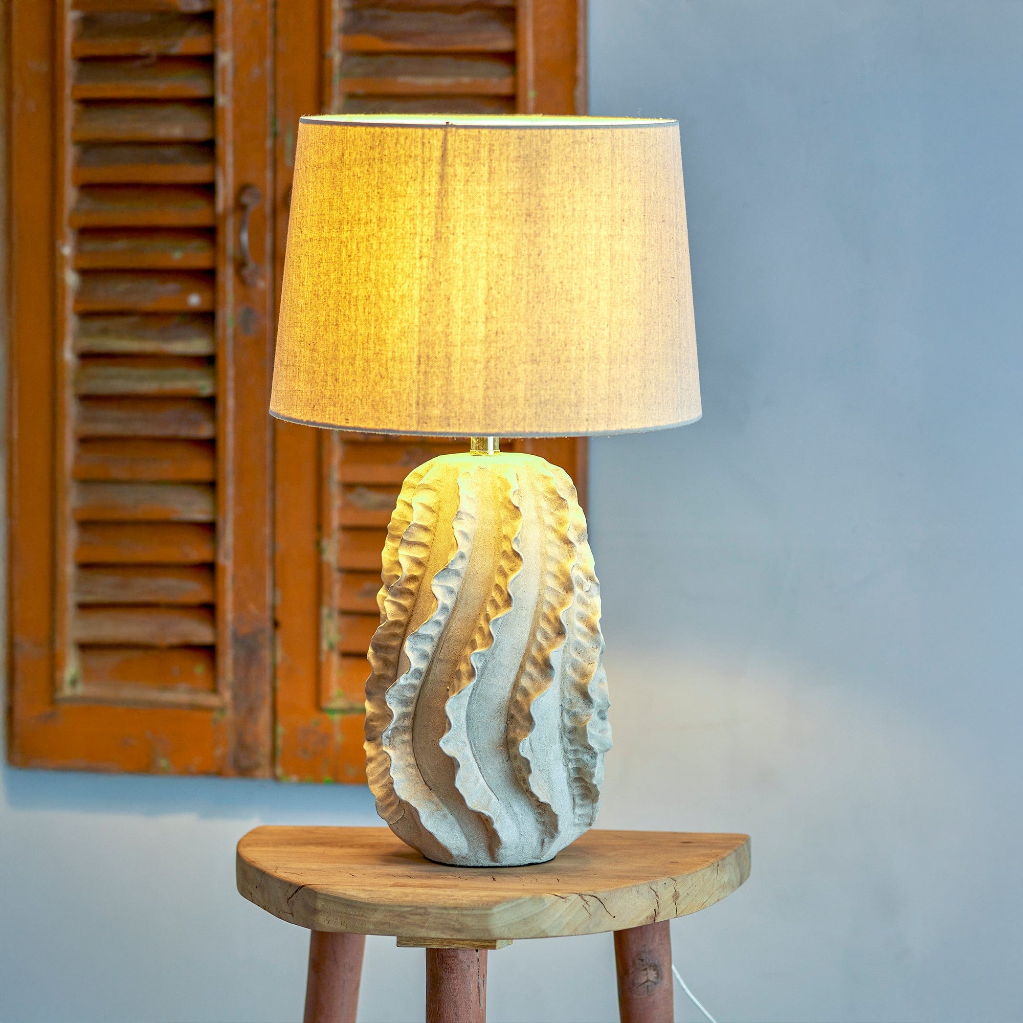 Urchin Neutral Stone - Table Lamp