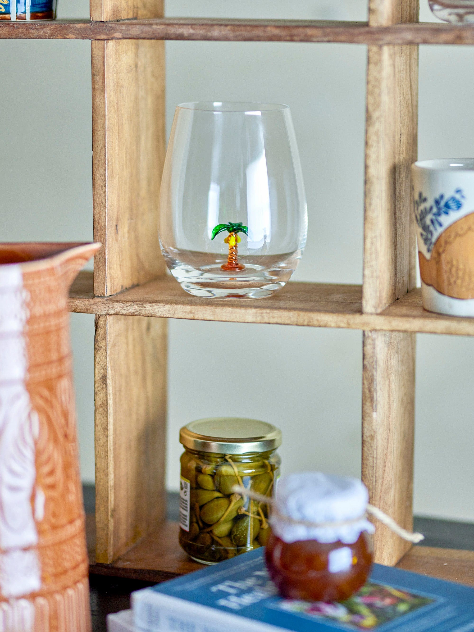 Misa - Palm Tumbler Glass