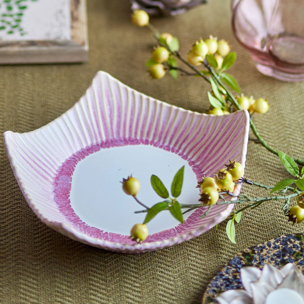 Floral - Stoneware Bowl Rose