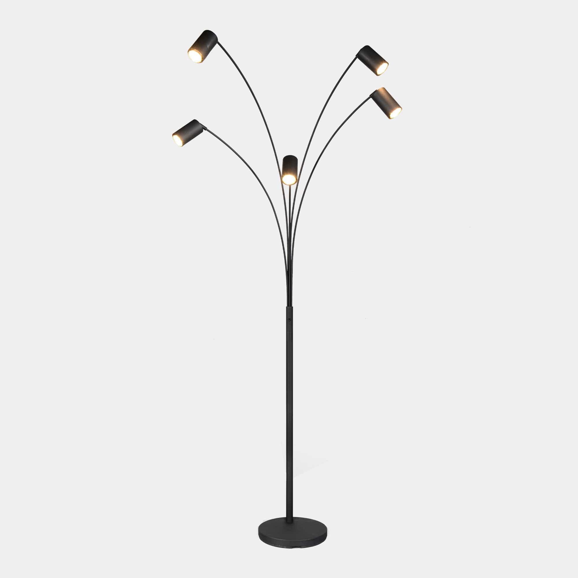 Jacob - Black 5 Floor Lamp