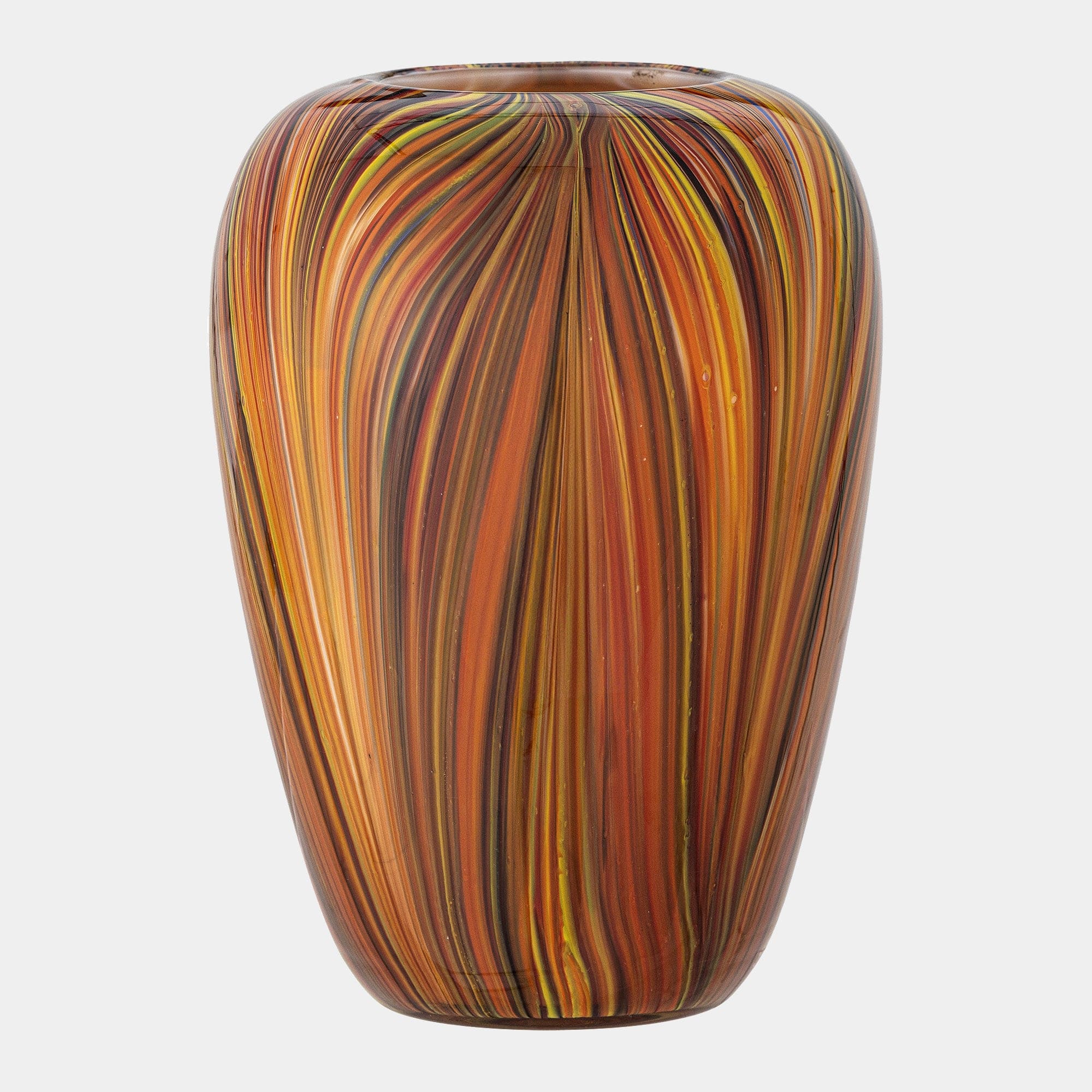Sunny Vase Orange Glass 22.5cm (BO)