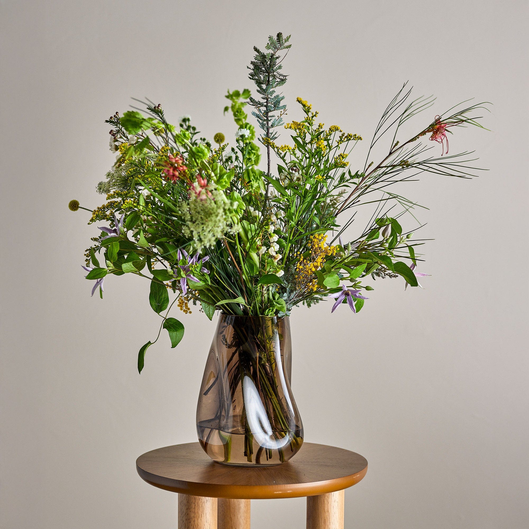 Ingolf Vase Brown Glass 26cm (BO)