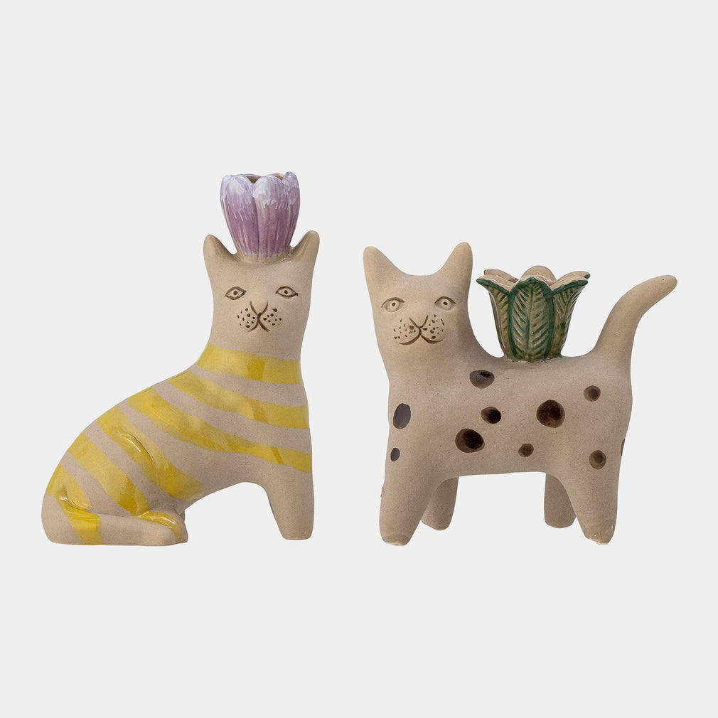 Mamie - Cat Candle Holder Set Of 2