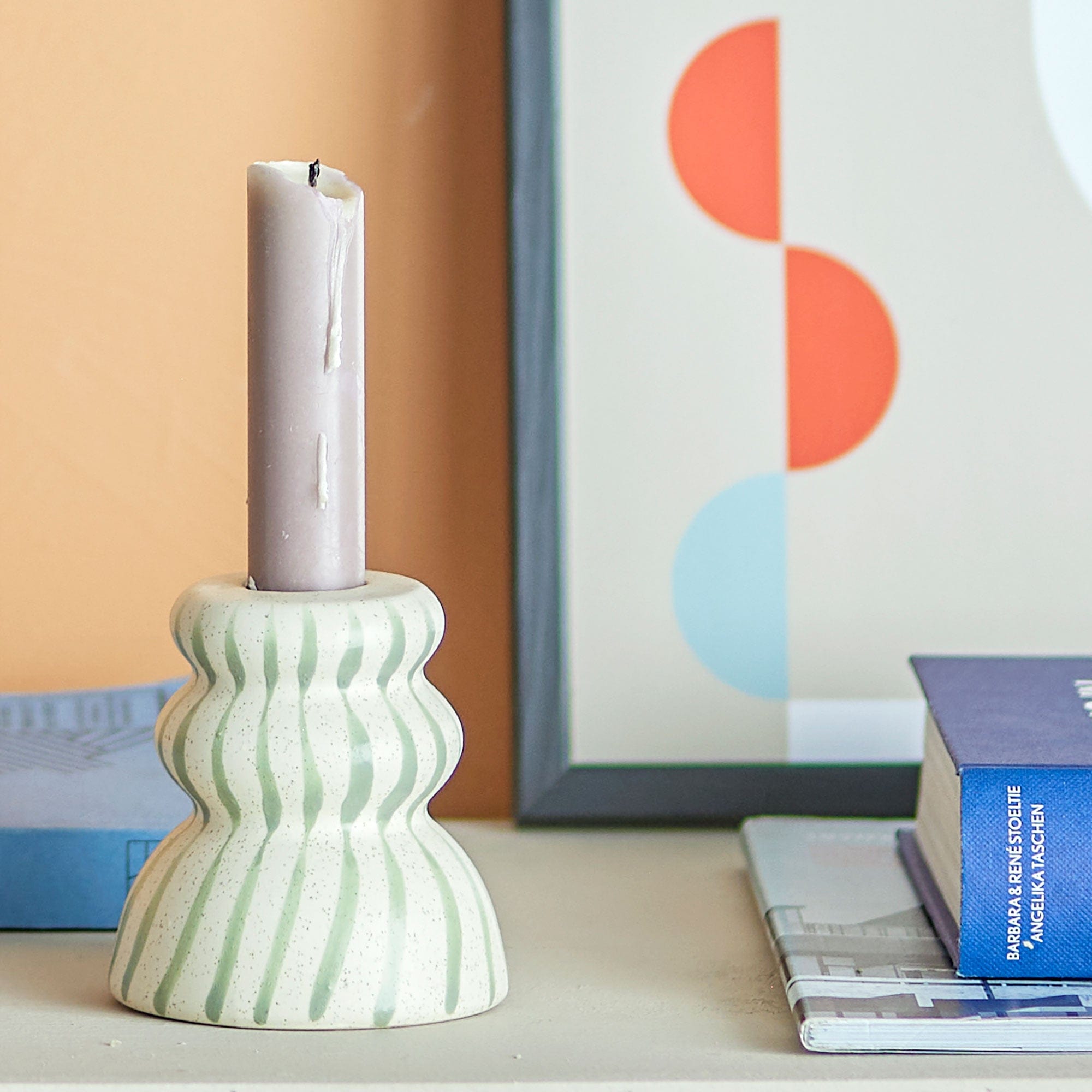 Gabin - Candle Holder Green