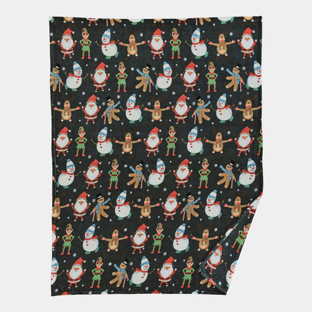 Christmas Dancers - Green Throw 140x180cm