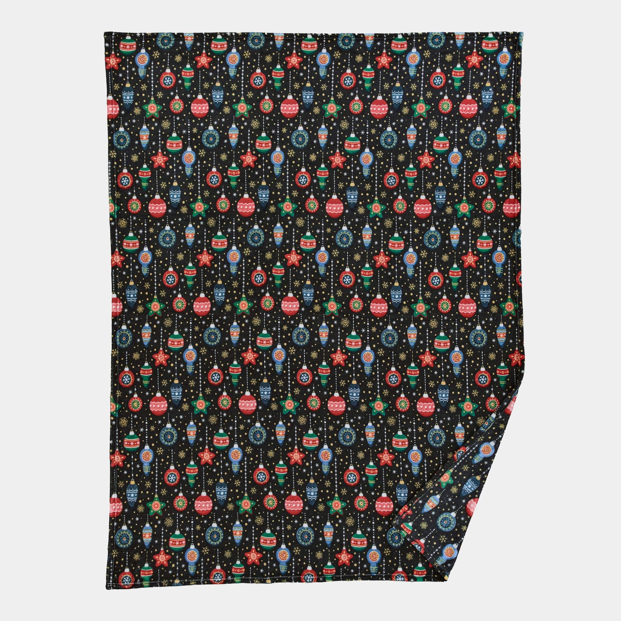 Christmas Baubles - Navy Throw 140x180cm