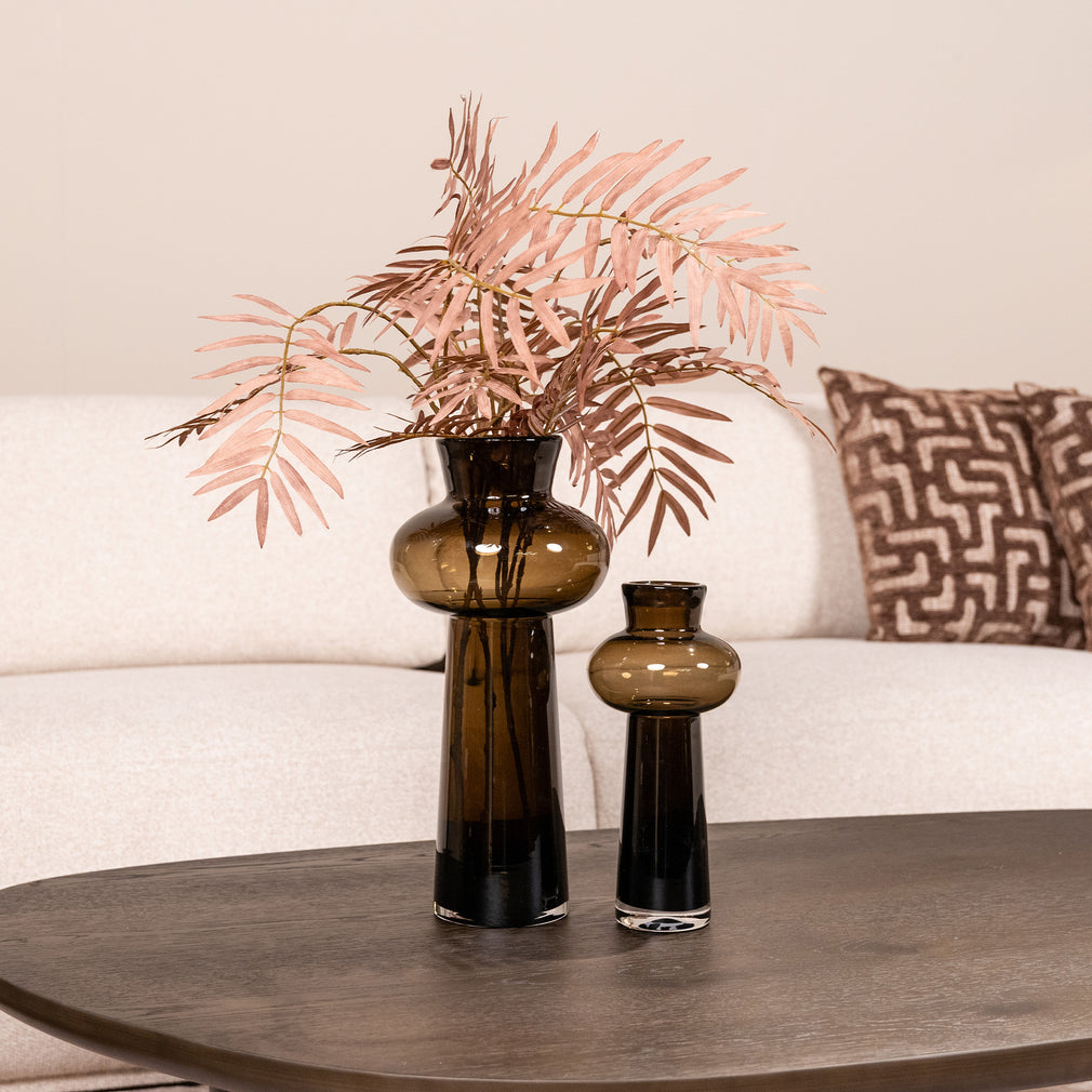 Jamey Small - Glass Vase, Brown
