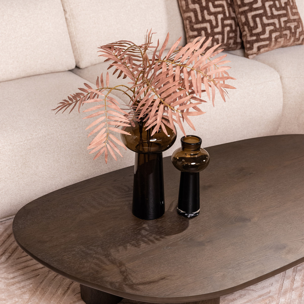 Jamey Small - Glass Vase, Brown