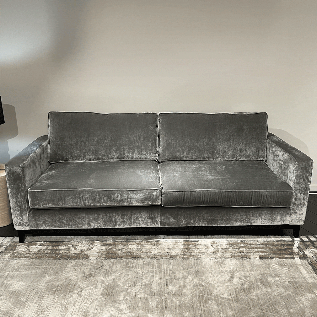 Renoir Grand Sofa - Item As Pictured In Heritage Silver  With Ebony Feet