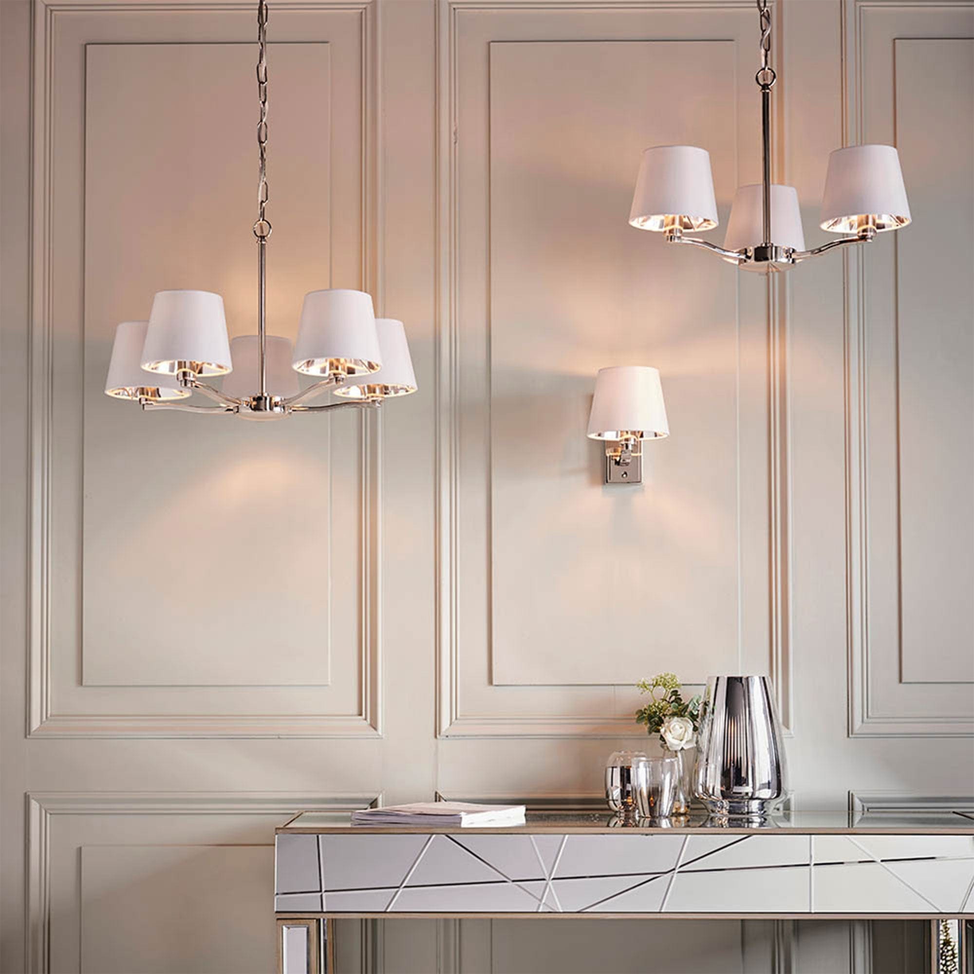 Everett - 5 Pendant Nickel