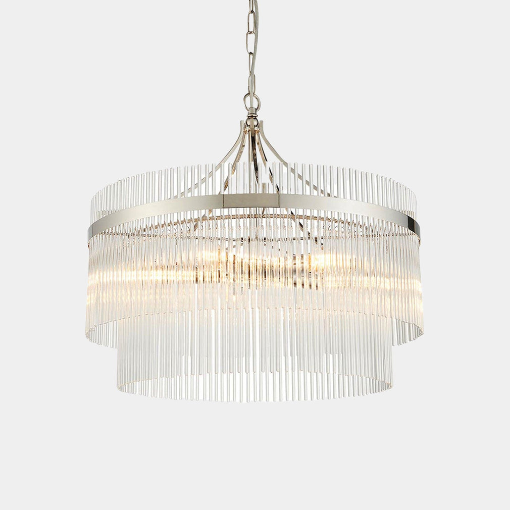 Lille - 5 Pendant Nickel