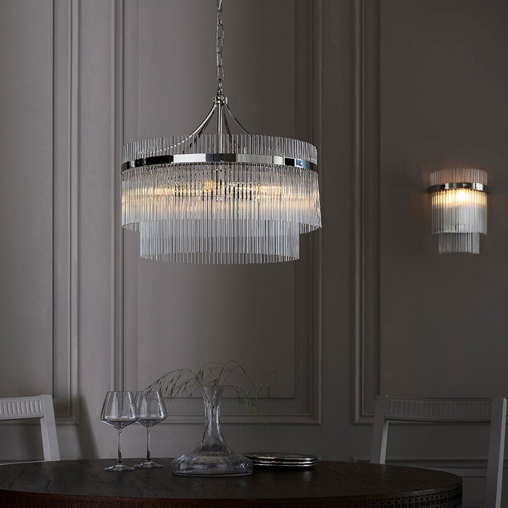 Lille - 5 Pendant Nickel