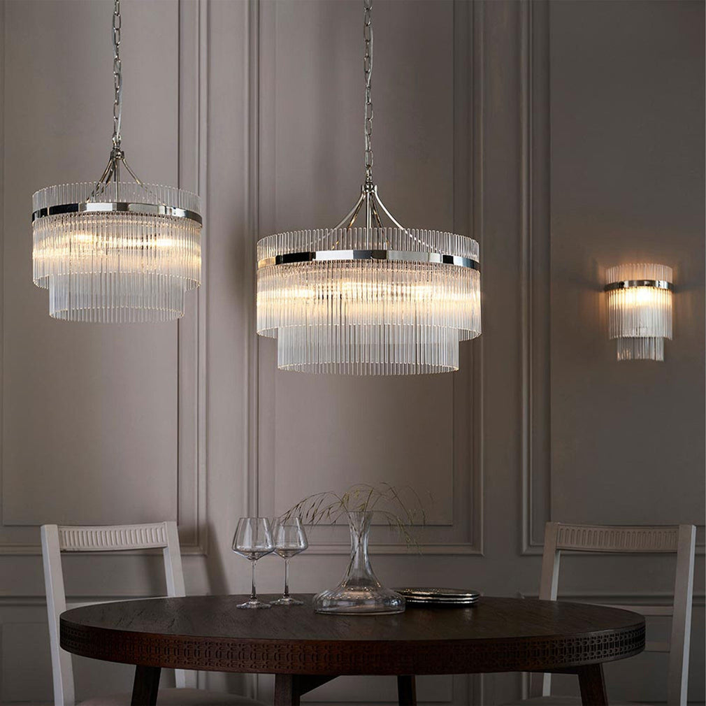 Lille - 5 Pendant Nickel