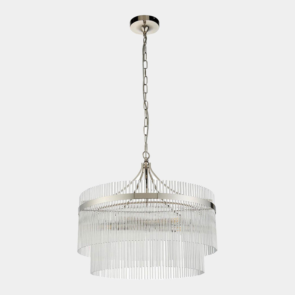 Lille - 5 Pendant Nickel