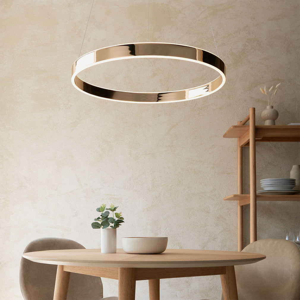 Agen -  LED Ring  Pendant Gold