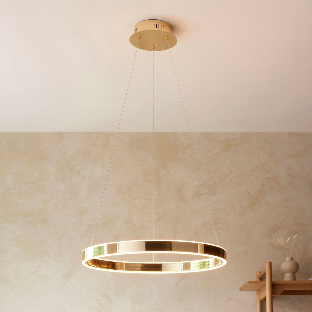 Agen -  LED Ring  Pendant Gold