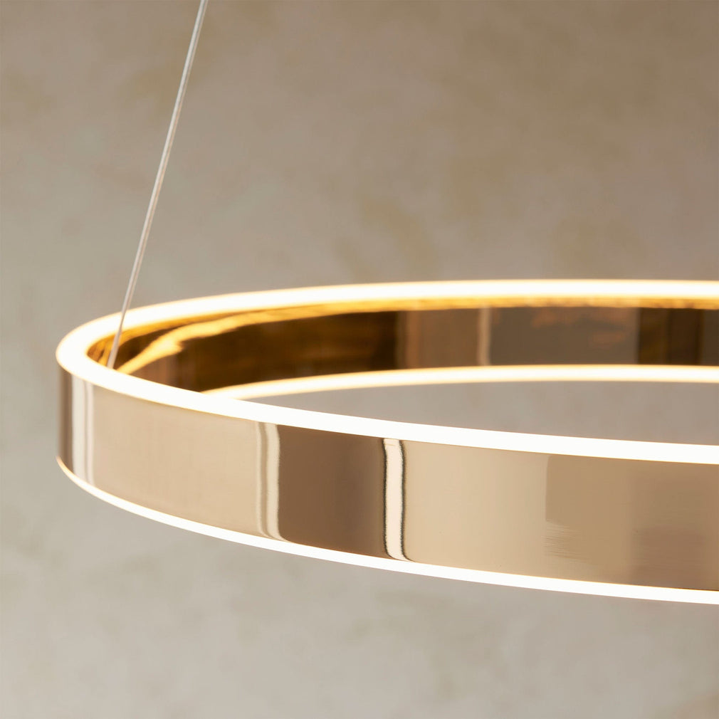 Agen -  LED Ring  Pendant Gold