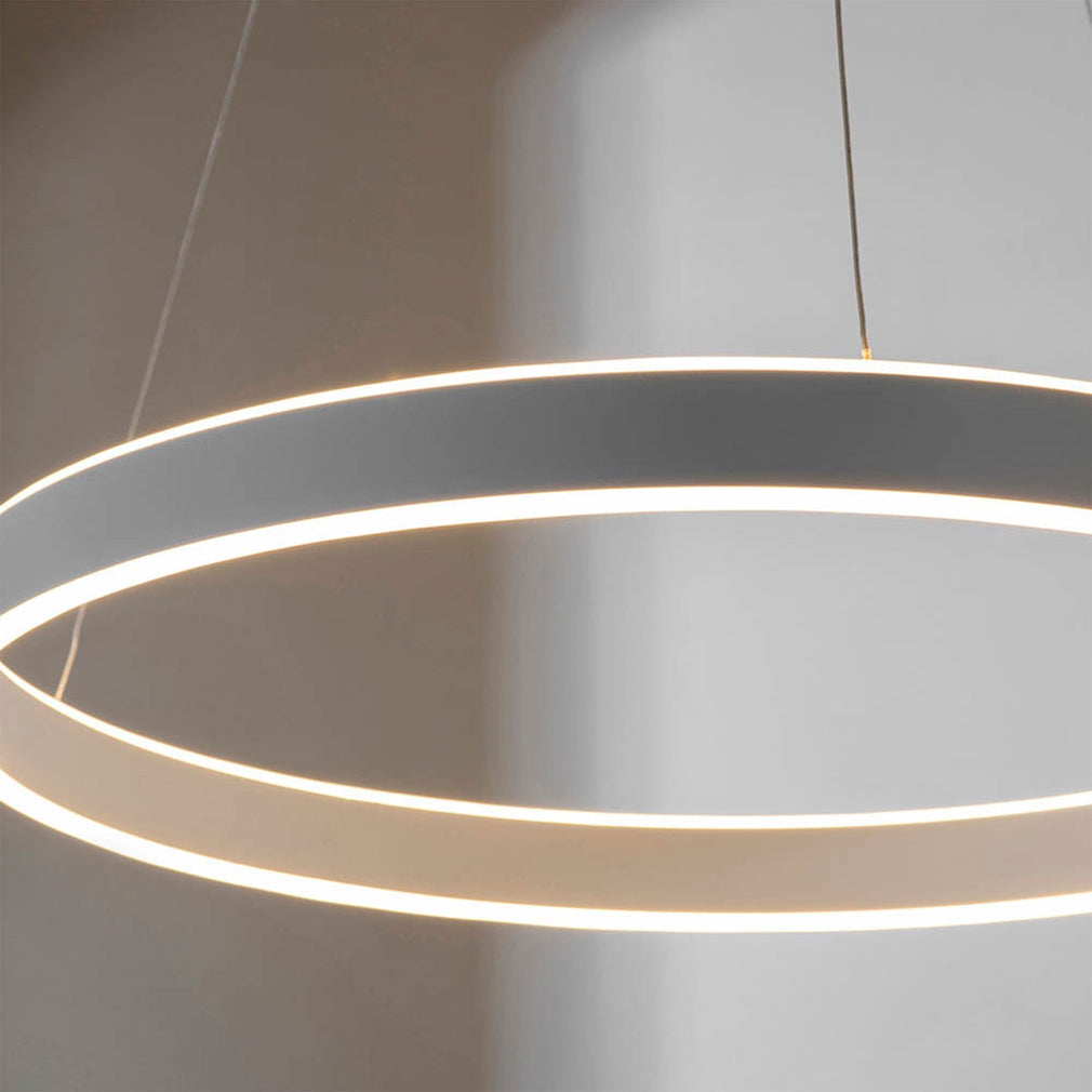 Agen - LED Ring Pendant Nickel