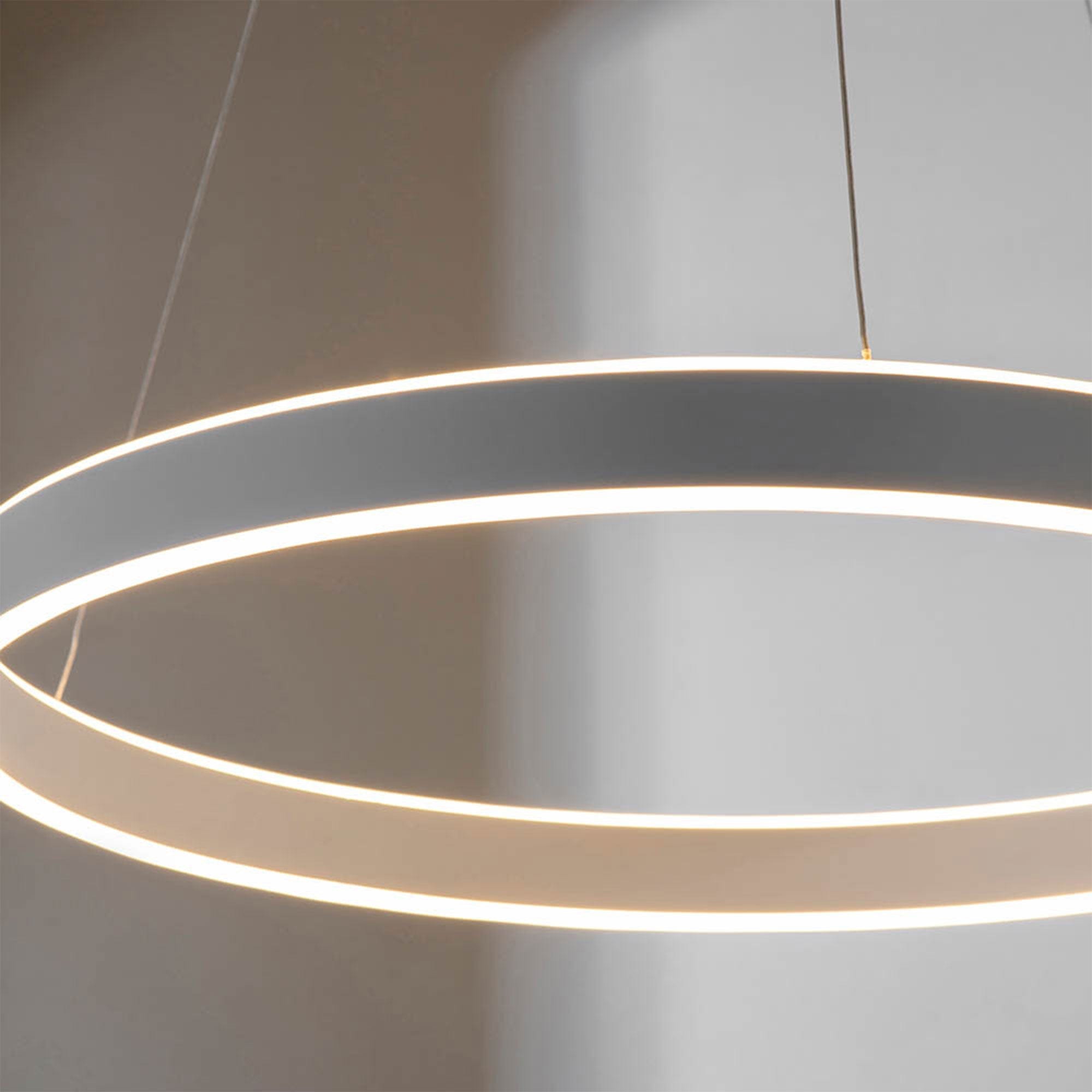 Agen - LED Ring Pendant Nickel