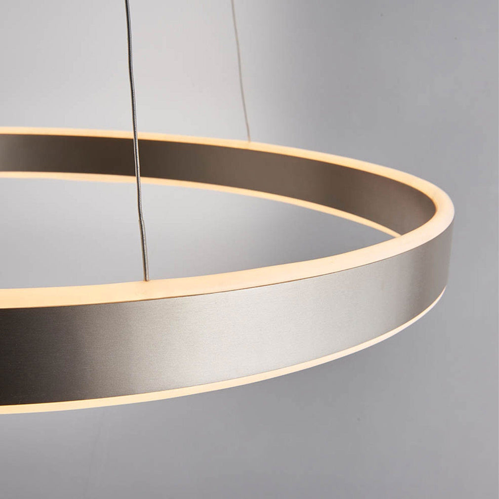 Agen - LED Ring Pendant Nickel