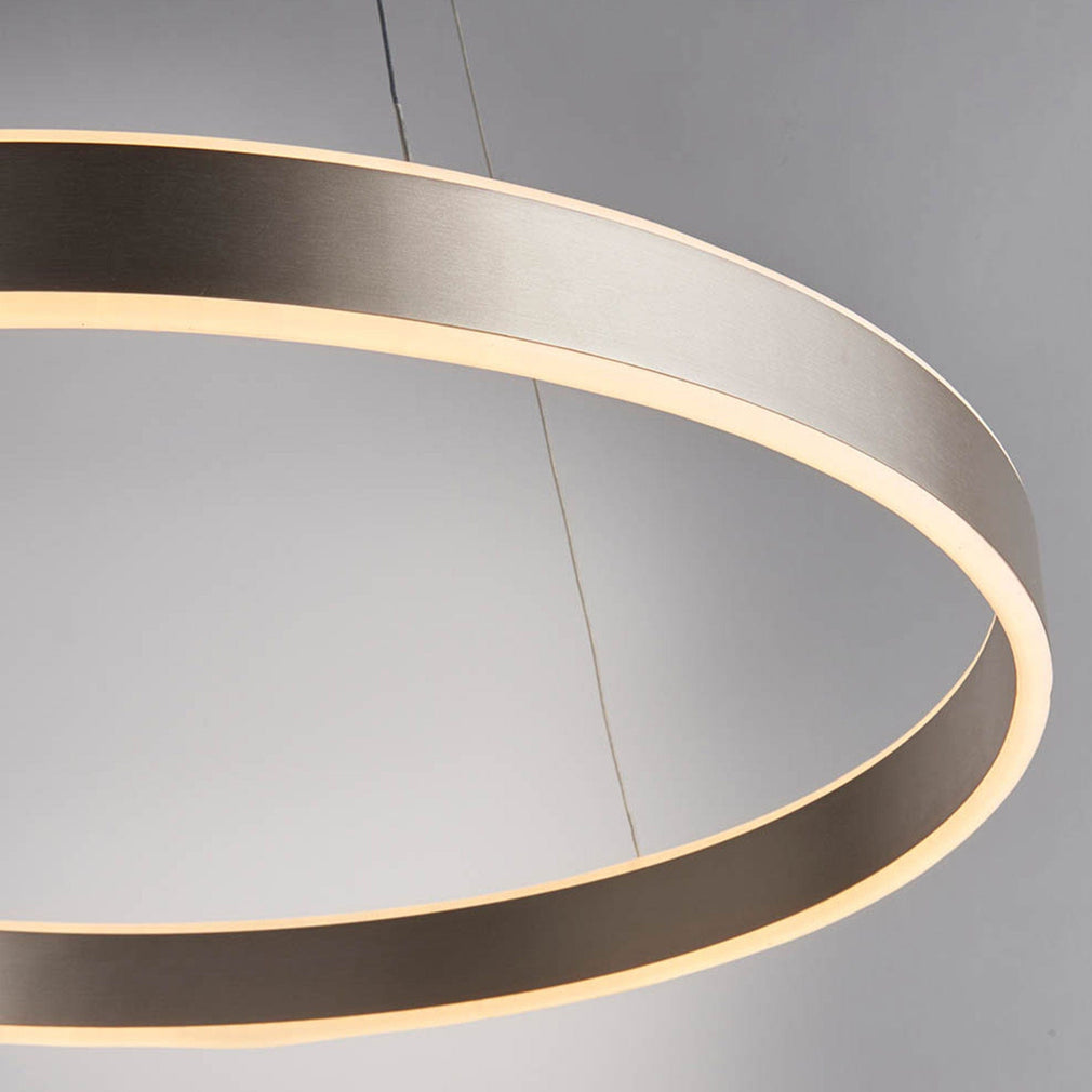 Agen - LED Ring Pendant Nickel