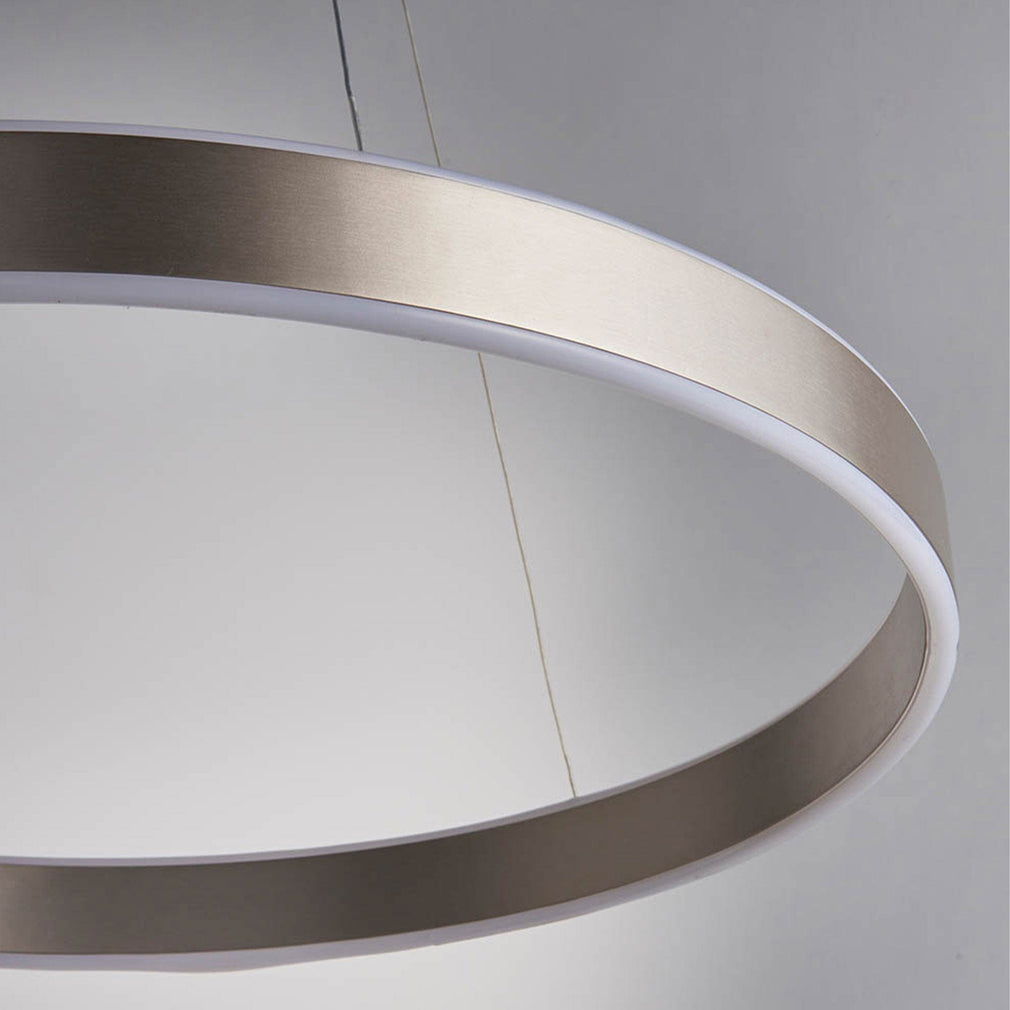 Agen - LED Ring Pendant Nickel