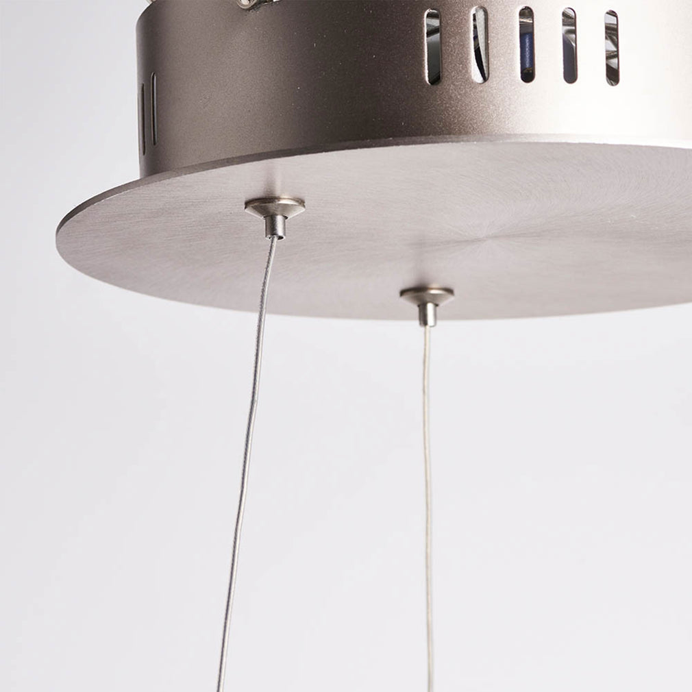Agen - LED Ring Pendant Nickel