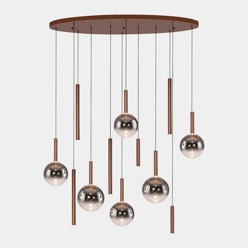 Chandler - 13 Oval Pendant Brown