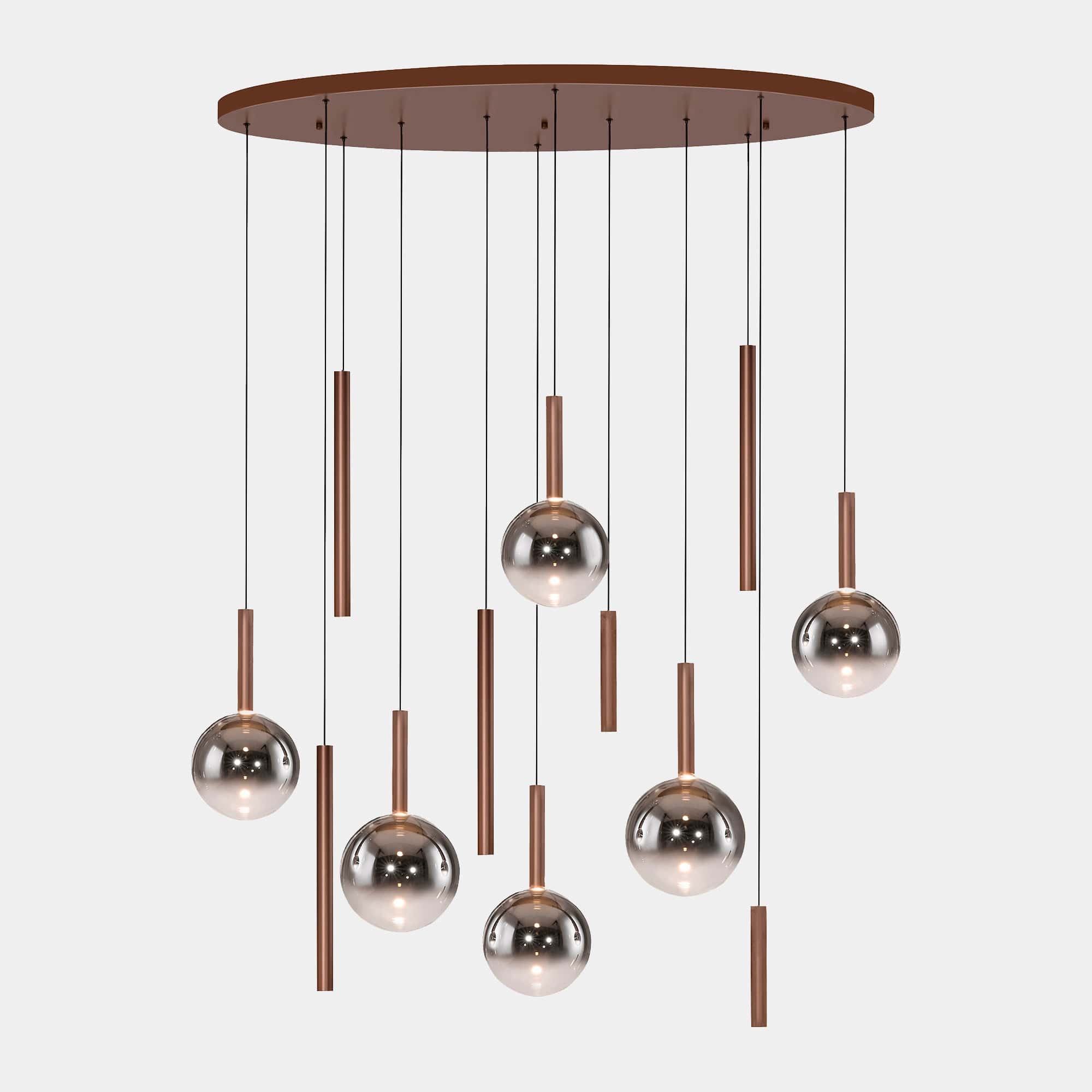 Chandler - 13 Oval Pendant Brown
