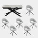 Triago - Extending Dining Table and 6 Chairs Set