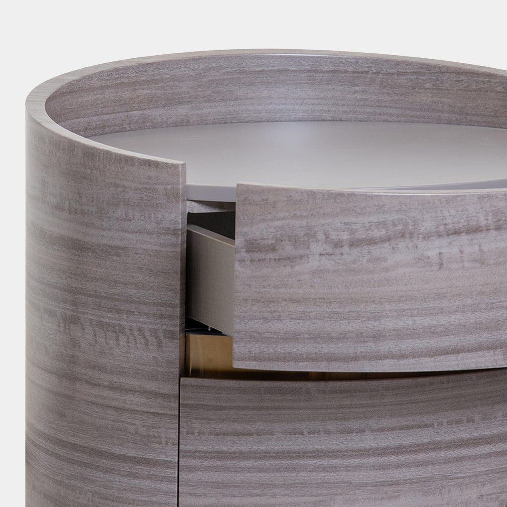 Merida - Bedside Table, Grey