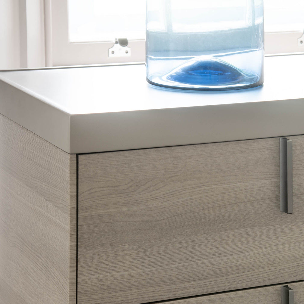 Salvador - Bedside Table, White Oak Flannel