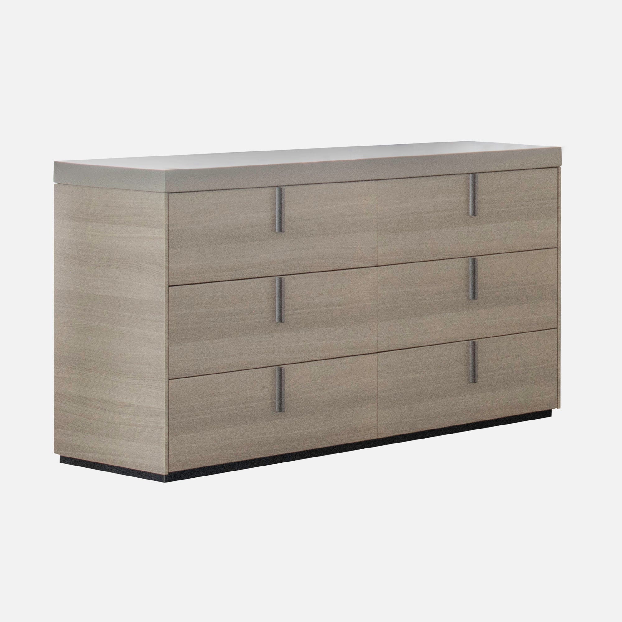 Salvador - Wide Chest of Drawers, White Oak Flannel