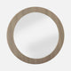 Salvador - Round Mirror, White Oak Flannel