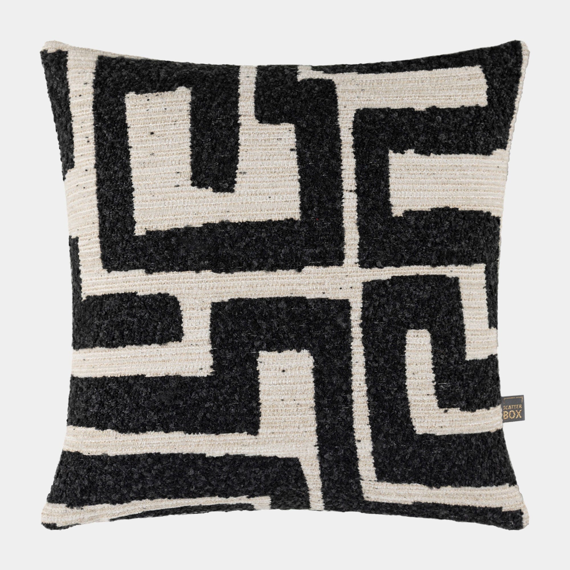 Zephyr - Charcoal Cream Cushion
