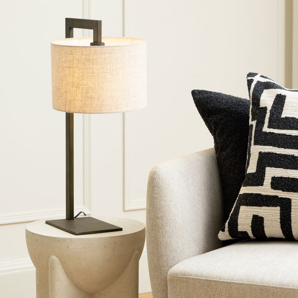 Zephyr - Charcoal Cream Cushion