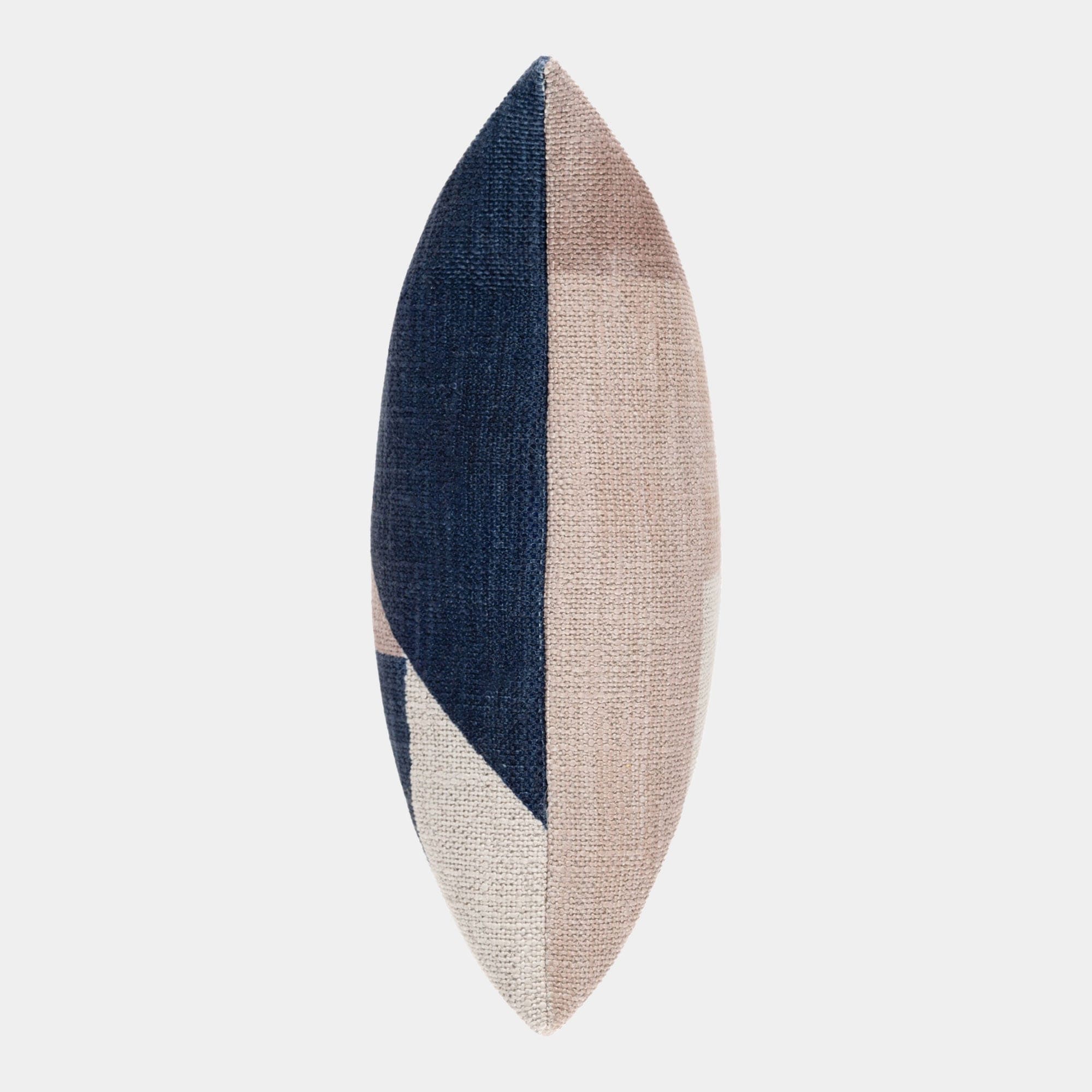 Geo Block - Natural Midnight Cushion