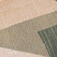 Geo Block - Natural Green Cushion